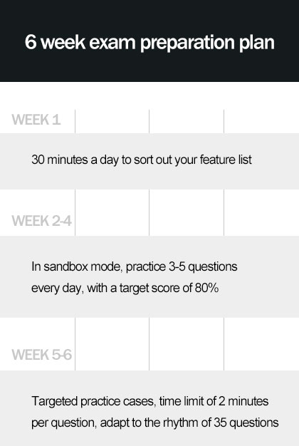 6 week exam preparation plan